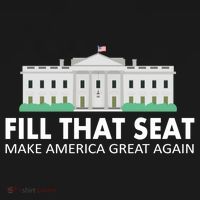 Fill That Seat Make America Great Again USA-Made Doggie Bandana thumb 2