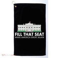 Fill That Seat Make America Great Again Golf Towel thumb 0