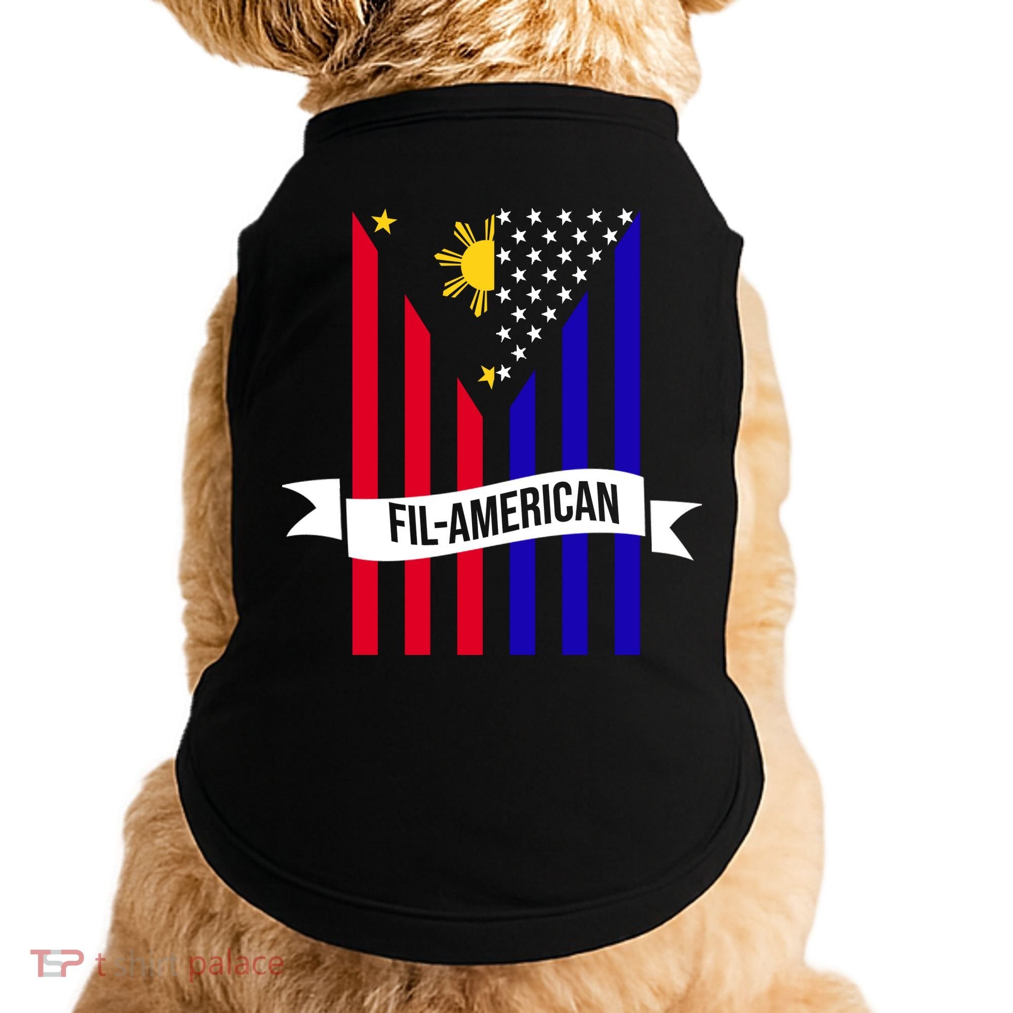 FillAmerican Filipino Philippines USA Flag Doggie Tank