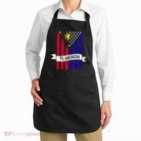 FillAmerican Filipino Philippines USA Flag Apron thumb 2