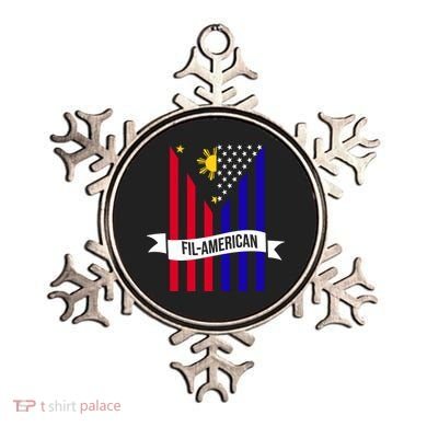 FillAmerican Filipino Philippines USA Flag Ornament