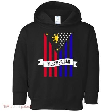 FillAmerican Filipino Philippines USA Flag Toddler Hoodie