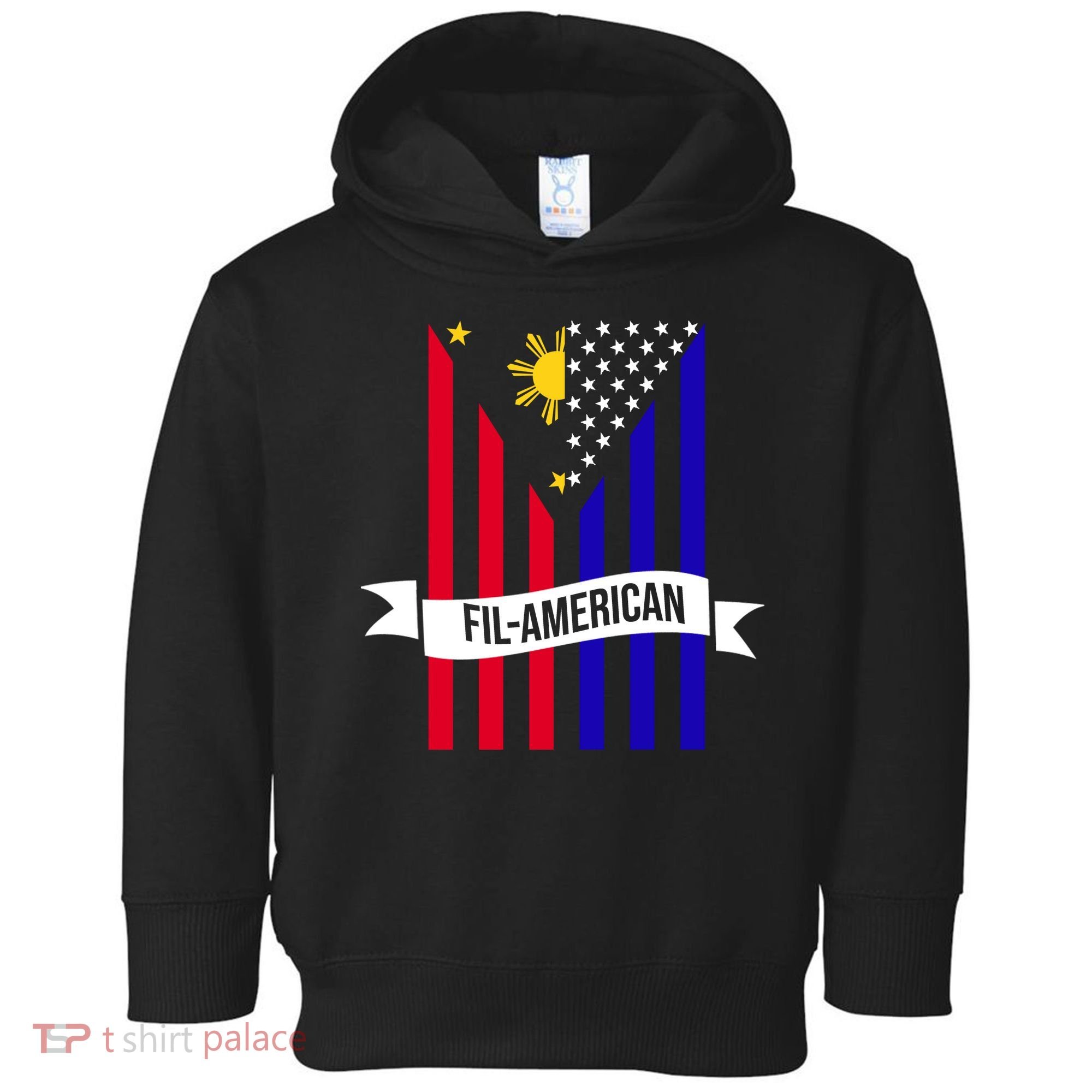 FillAmerican Filipino Philippines USA Flag Toddler Hoodie