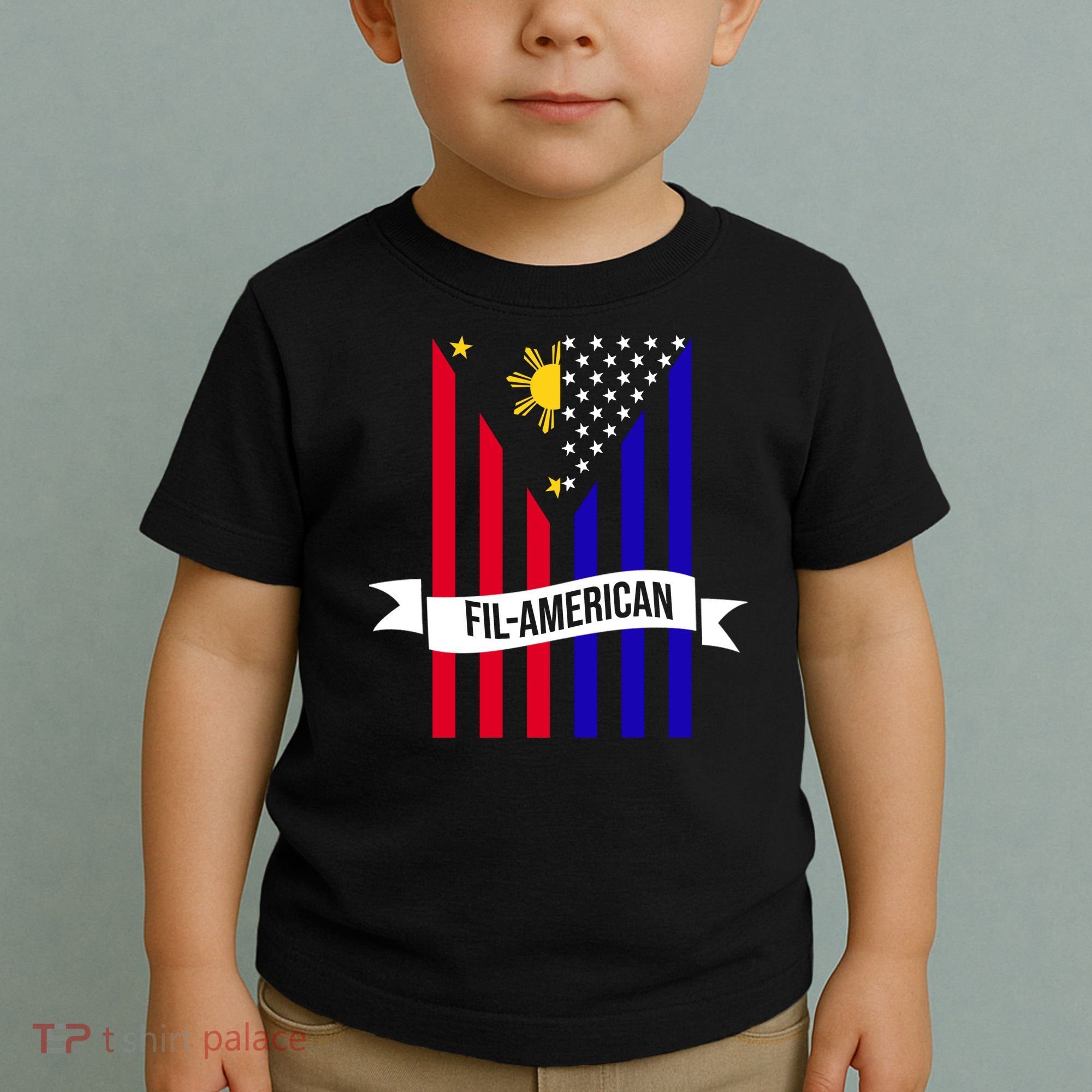 FillAmerican Filipino Philippines USA Flag Toddler T-Shirt
