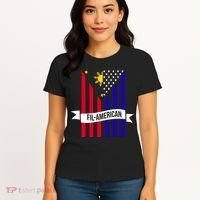 FillAmerican Filipino Philippines USA Flag Women's T-Shirt thumb 4