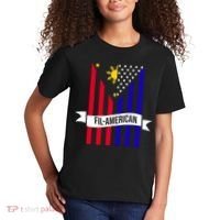 FillAmerican Filipino Philippines USA Flag Kids T-Shirt thumb 2