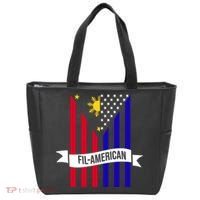 FillAmerican Filipino Philippines USA Flag Tote Bag thumb 0