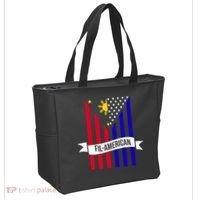 FillAmerican Filipino Philippines USA Flag Tote Bag thumb 2