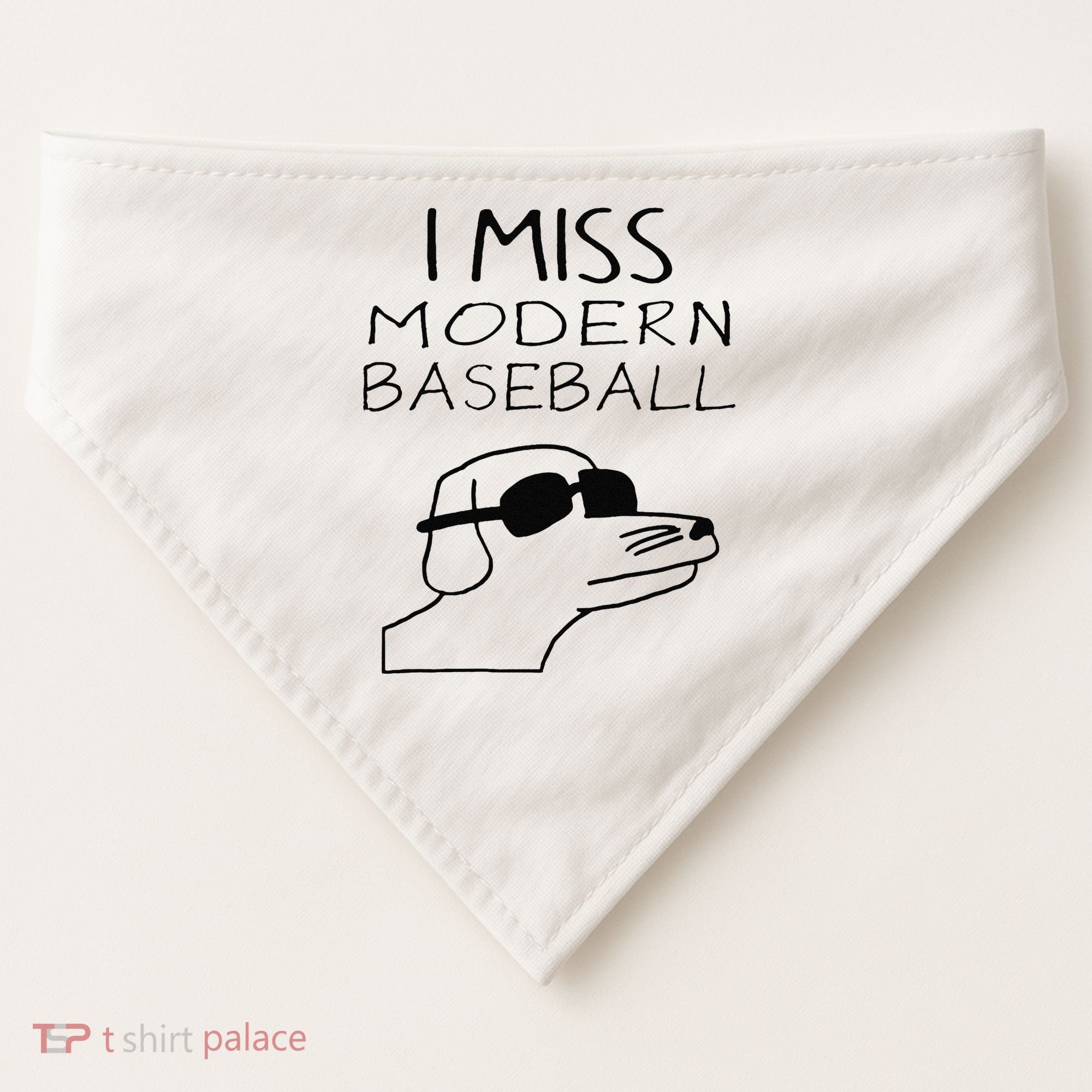 Funny I Miss Modern Baseball Funny Dog Sport Lover Gift USA-Made Doggie Bandana