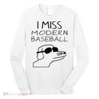 Funny I Miss Modern Baseball Funny Dog Sport Lover Gift Long Sleeve Shirt thumb 0