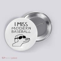Funny I Miss Modern Baseball Funny Dog Sport Lover Gift Button thumb 0