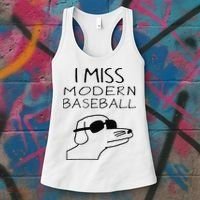 Funny I Miss Modern Baseball Funny Dog Sport Lover Gift Women's Tank Top thumb 3