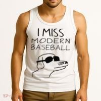 Funny I Miss Modern Baseball Funny Dog Sport Lover Gift Tank Top thumb 3