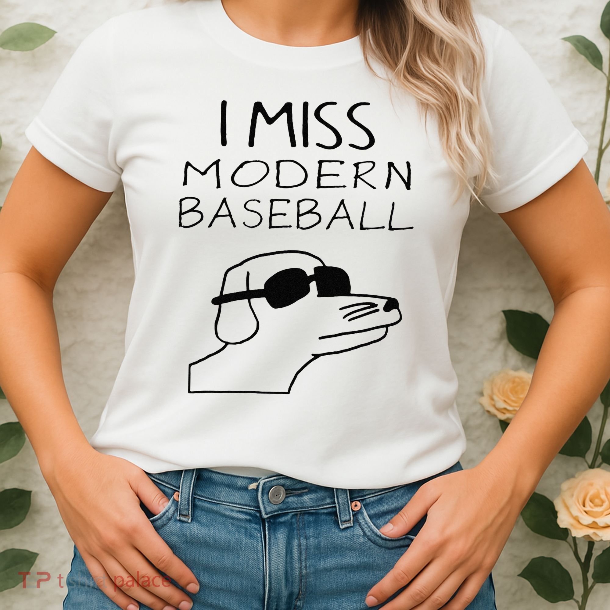 Funny I Miss Modern Baseball Funny Dog Sport Lover Gift Women's T-Shirt