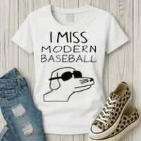 Funny I Miss Modern Baseball Funny Dog Sport Lover Gift Women's T-Shirt thumb 3
