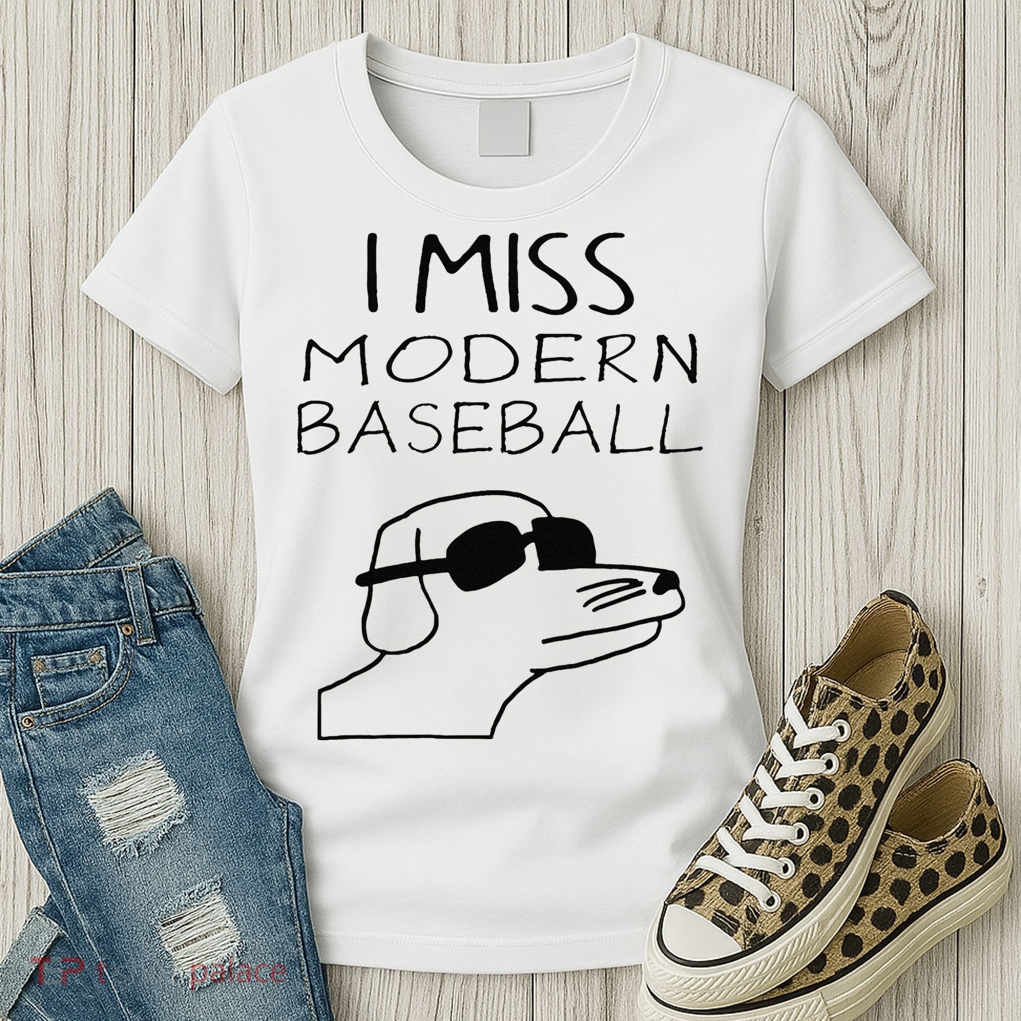 Funny I Miss Modern Baseball Funny Dog Sport Lover Gift Women's T-Shirt