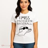 Funny I Miss Modern Baseball Funny Dog Sport Lover Gift Women's T-Shirt thumb 4