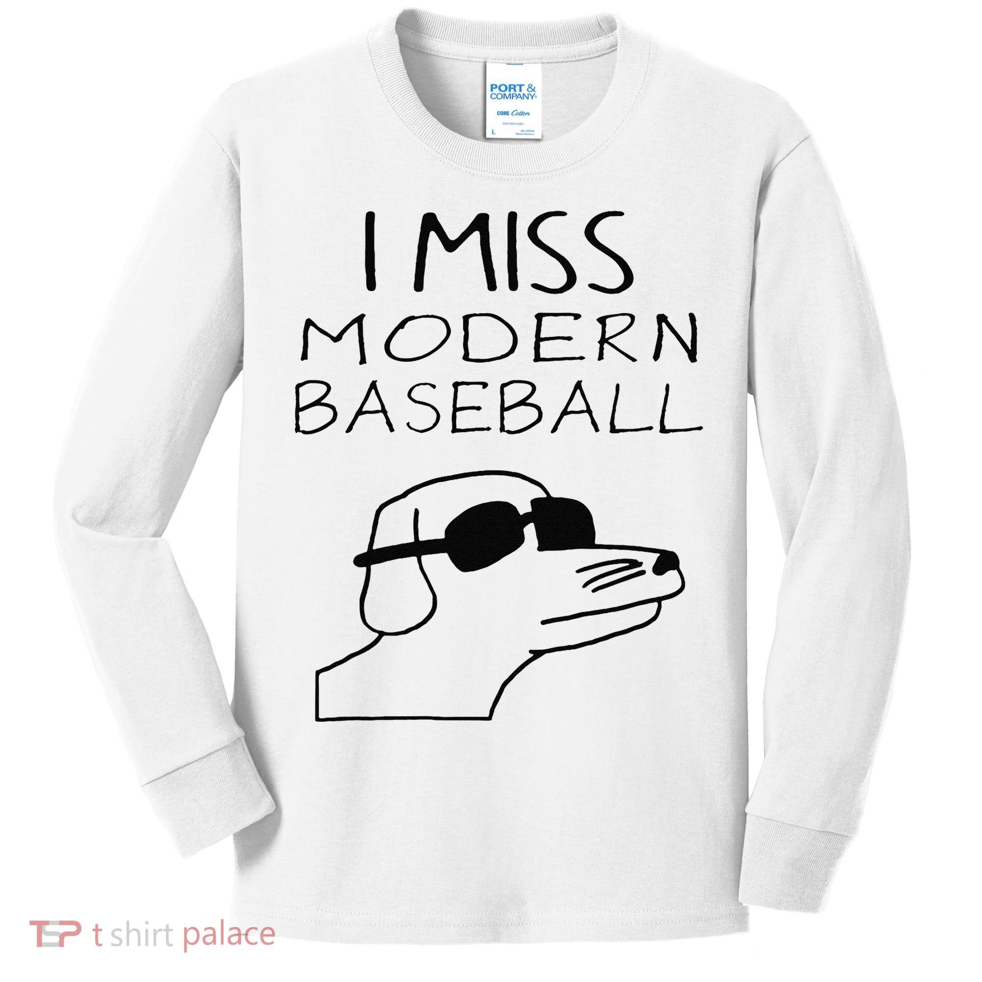 Funny I Miss Modern Baseball Funny Dog Sport Lover Gift Kids Long Sleeve Shirt