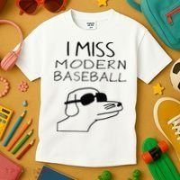 Funny I Miss Modern Baseball Funny Dog Sport Lover Gift Kids T-Shirt thumb 3