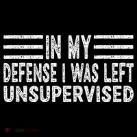 Funny In my defense i was left unsupervised Retro Ornament thumb 1