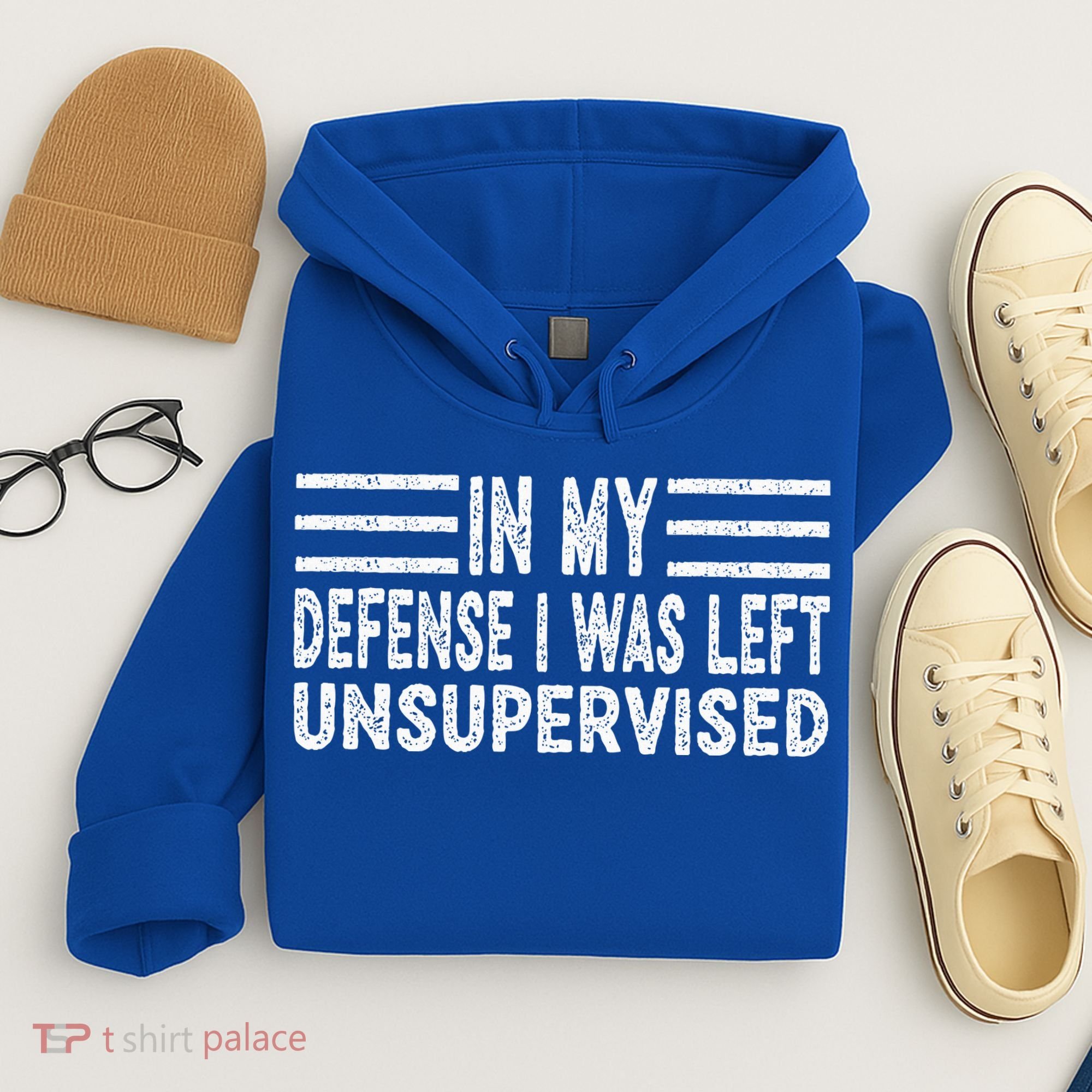 Funny In my defense i was left unsupervised Retro Hoodie