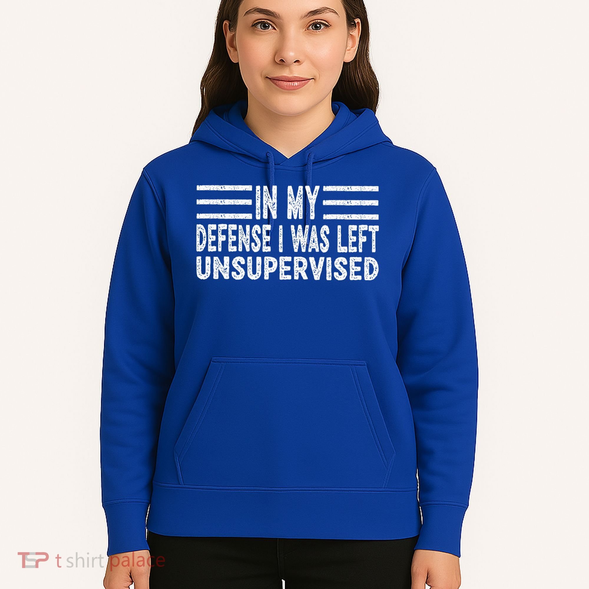 Funny In my defense i was left unsupervised Retro Hoodie