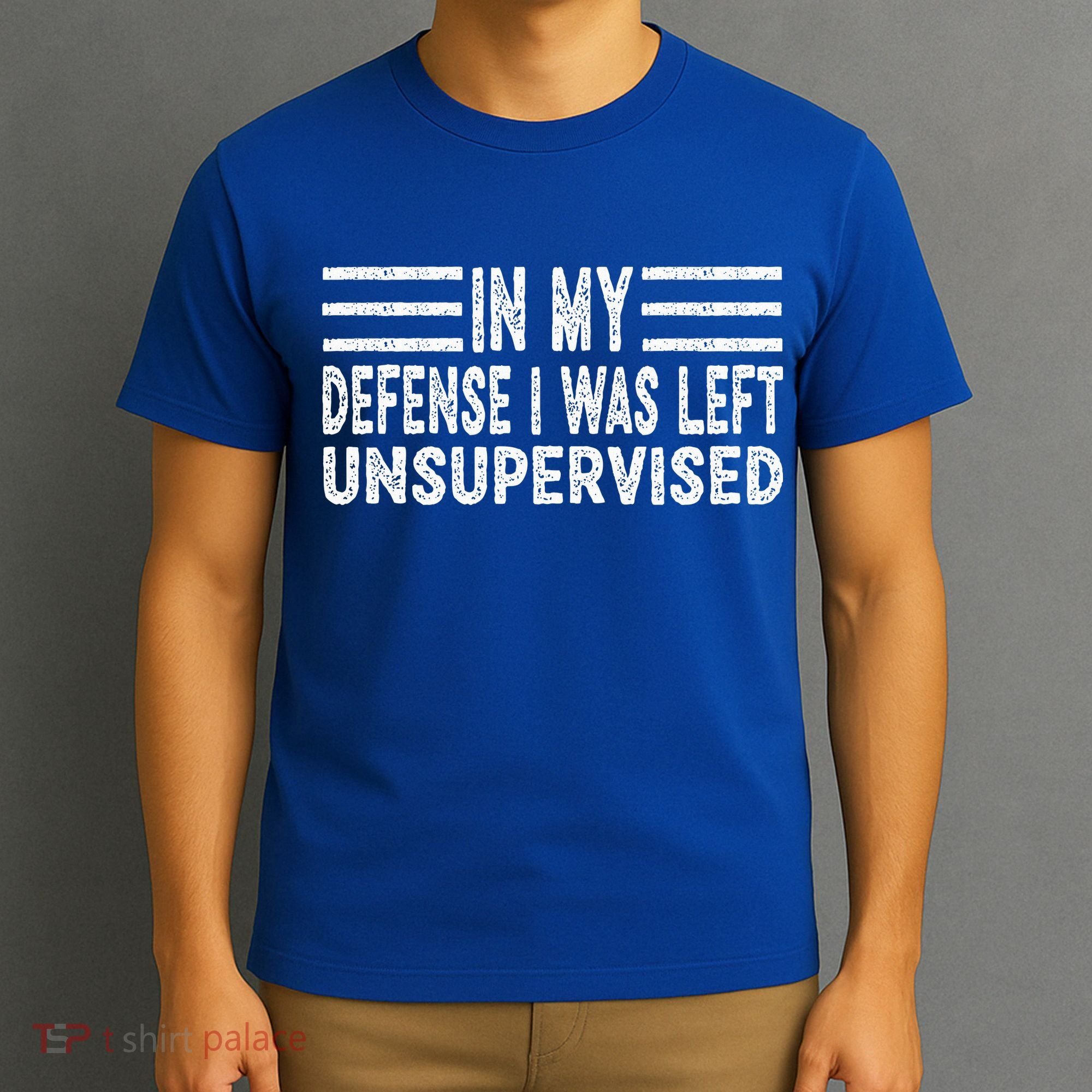 Funny In my defense i was left unsupervised Retro T-Shirt