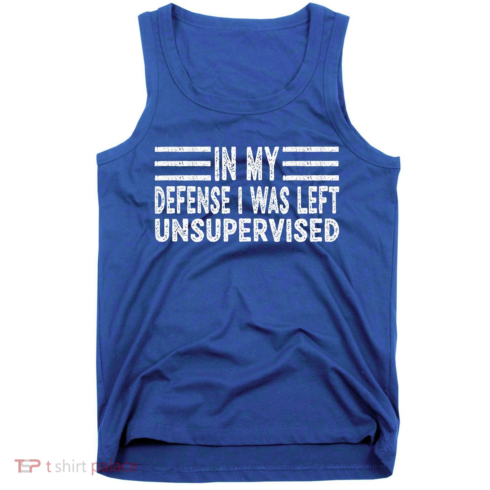Funny In my defense i was left unsupervised Retro Tank Top