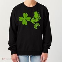 Funny Irish Mermaid Love Shamrock St Patricks Day Funny Gift Women's Sweatshirt thumb 0