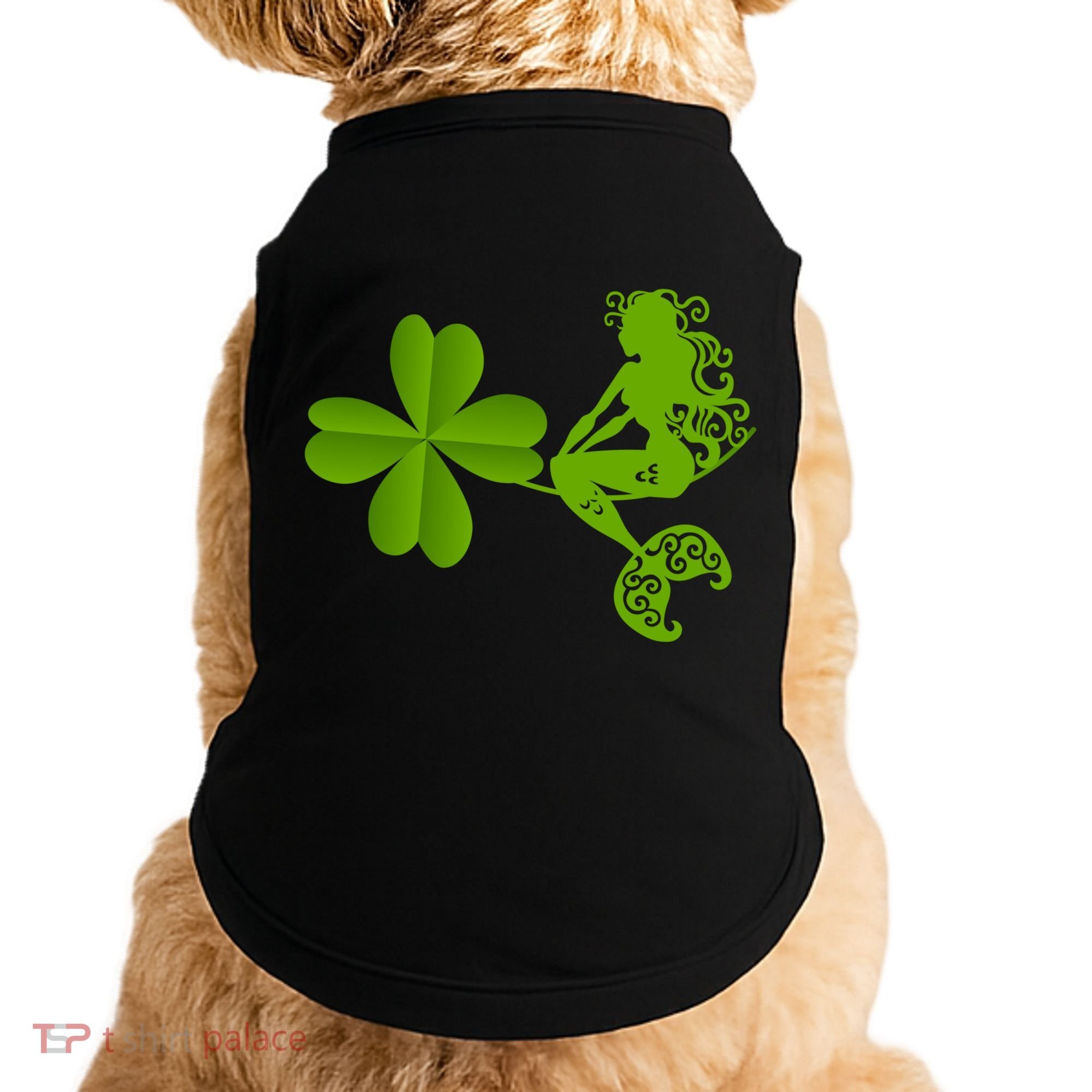 Funny Irish Mermaid Love Shamrock St Patricks Day Funny Gift Doggie Tank