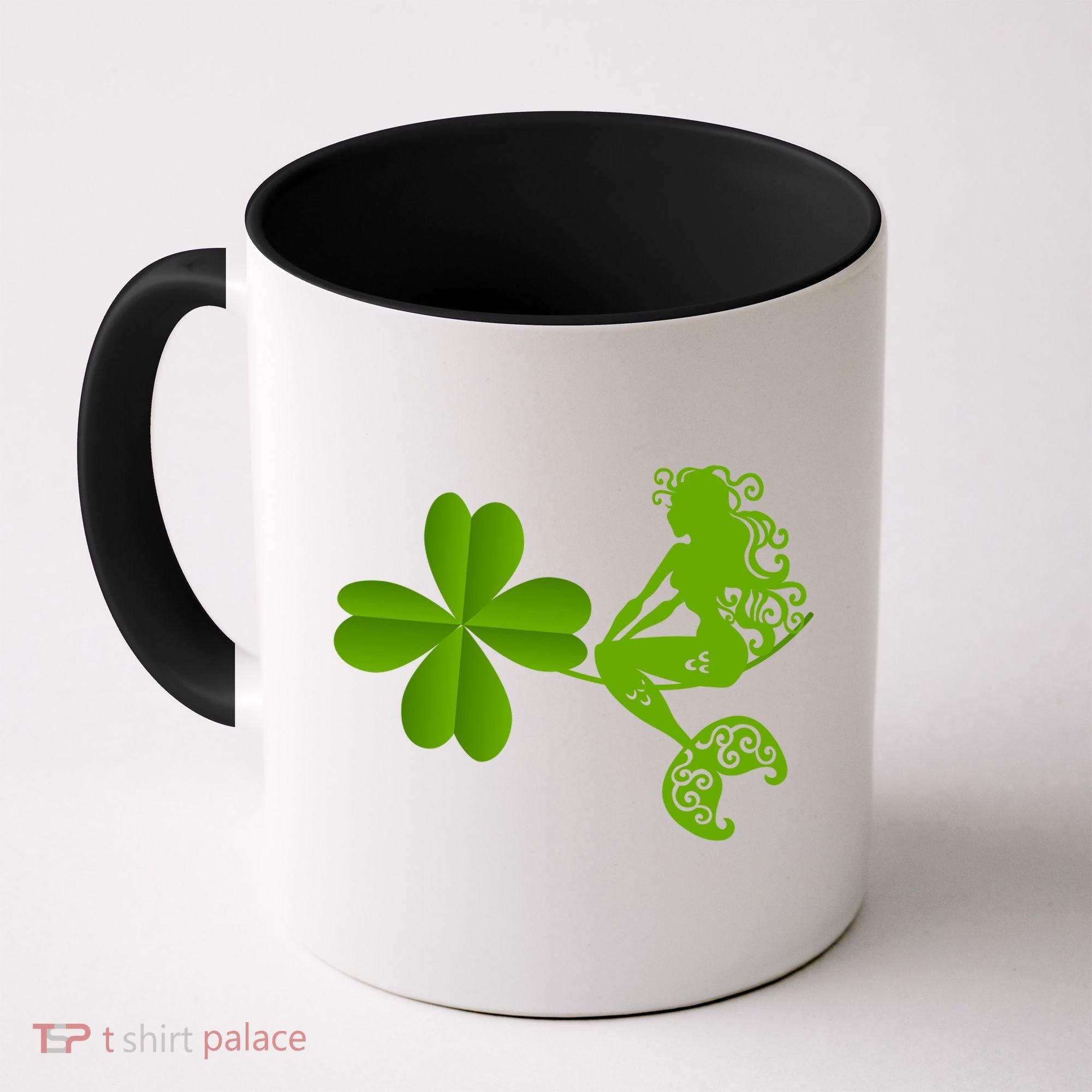 Funny Irish Mermaid Love Shamrock St Patricks Day Funny Gift Coffee Mug