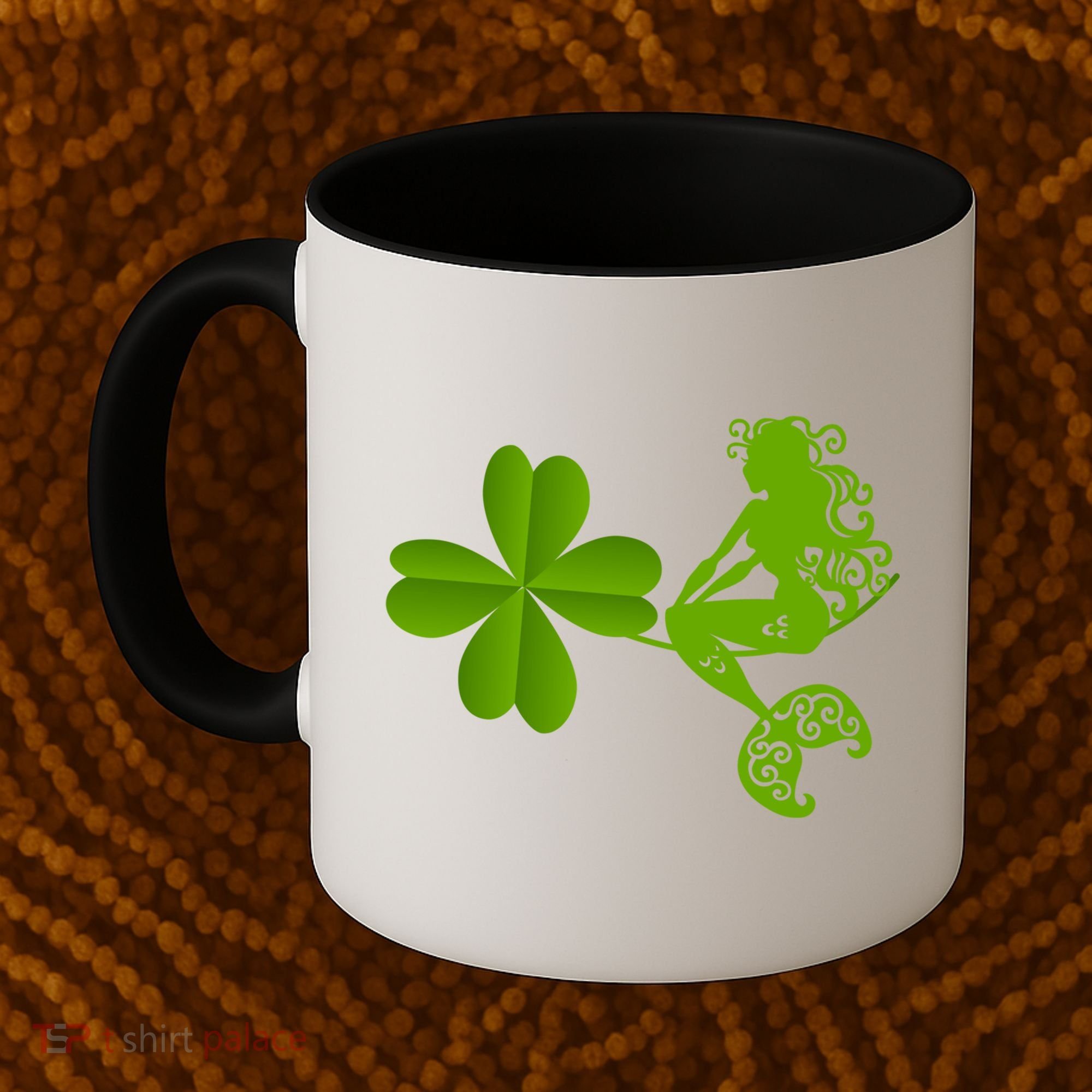 Funny Irish Mermaid Love Shamrock St Patricks Day Funny Gift Coffee Mug
