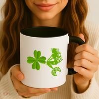 Funny Irish Mermaid Love Shamrock St Patricks Day Funny Gift Coffee Mug thumb 3