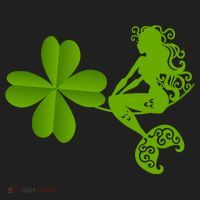 Funny Irish Mermaid Love Shamrock St Patricks Day Funny Gift Beanie thumb 2