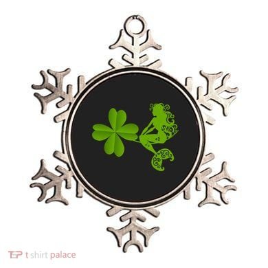 Funny Irish Mermaid Love Shamrock St Patricks Day Funny Gift Ornament