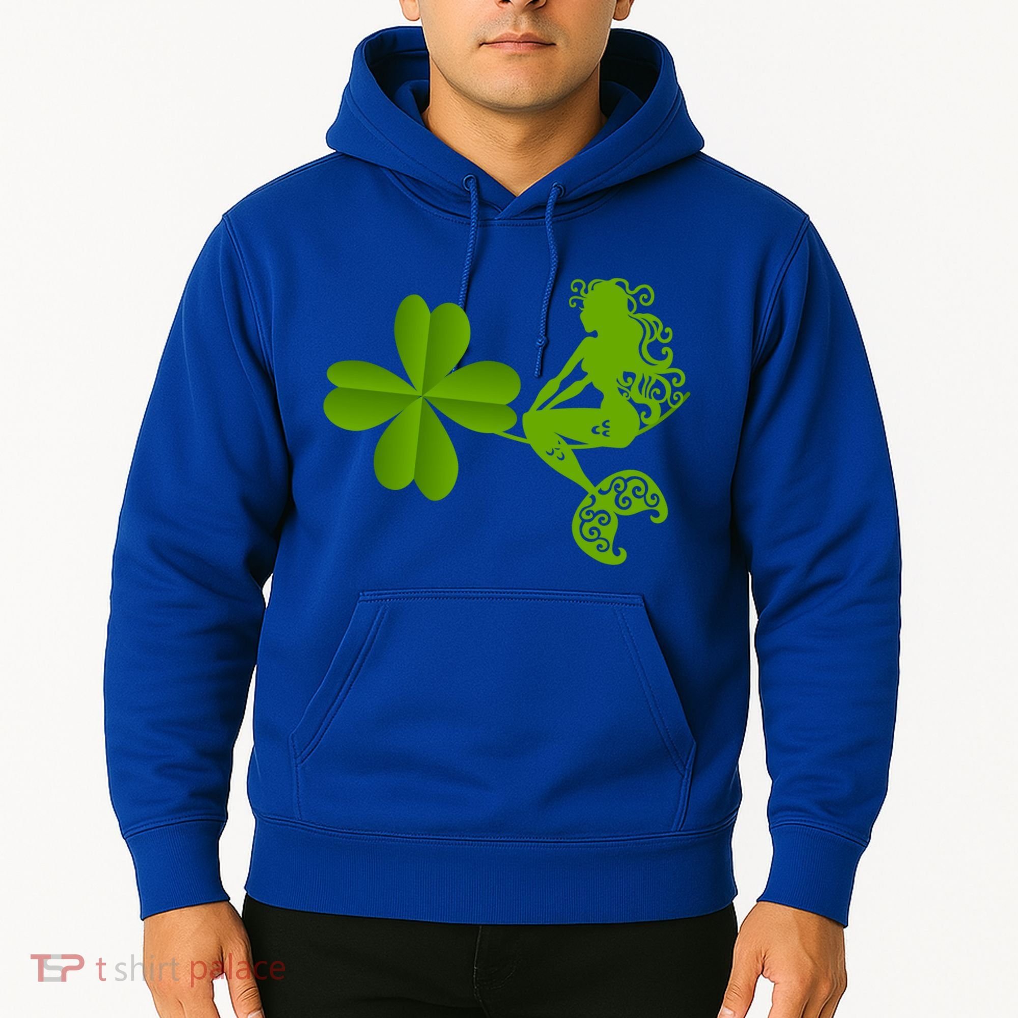 Funny Irish Mermaid Love Shamrock St Patricks Day Funny Gift Hoodie