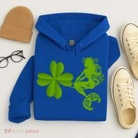 Funny Irish Mermaid Love Shamrock St Patricks Day Funny Gift Hoodie thumb 4
