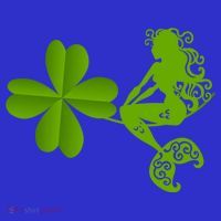 Funny Irish Mermaid Love Shamrock St Patricks Day Funny Gift Long Sleeve Shirt thumb 2