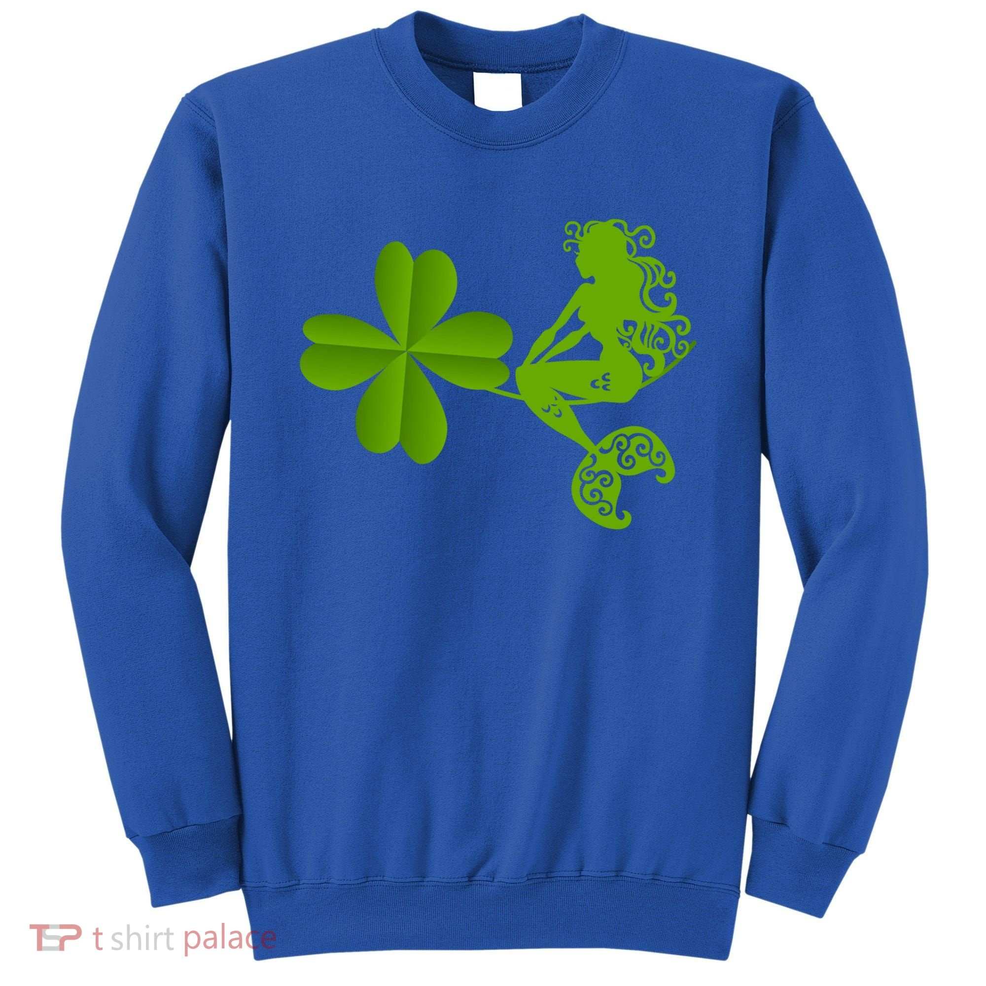 Funny Irish Mermaid Love Shamrock St Patricks Day Funny Gift Sweatshirt