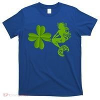 Funny Irish Mermaid Love Shamrock St Patricks Day Funny Gift T-Shirt thumb 0