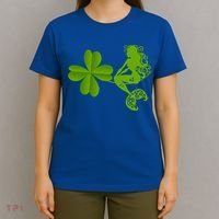Funny Irish Mermaid Love Shamrock St Patricks Day Funny Gift T-Shirt thumb 4