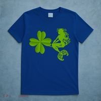 Funny Irish Mermaid Love Shamrock St Patricks Day Funny Gift T-Shirt thumb 5