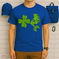 Funny Irish Mermaid Love Shamrock St Patricks Day Funny Gift T-Shirt thumb 6