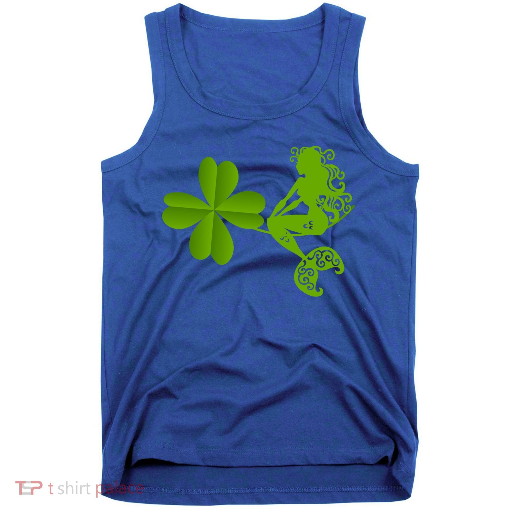 Funny Irish Mermaid Love Shamrock St Patricks Day Funny Gift Tank Top