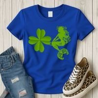 Funny Irish Mermaid Love Shamrock St Patricks Day Funny Gift Women's T-Shirt thumb 3