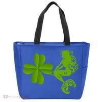 Funny Irish Mermaid Love Shamrock St Patricks Day Funny Gift Tote Bag thumb 0