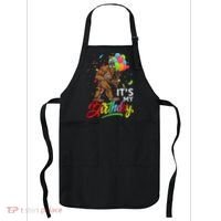 Funny ItS My Birthday Bigfoot Sasquatch Party Celebration Apron thumb 0