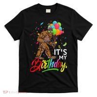 Funny ItS My Birthday Bigfoot Sasquatch Party Celebration T-Shirt thumb 0