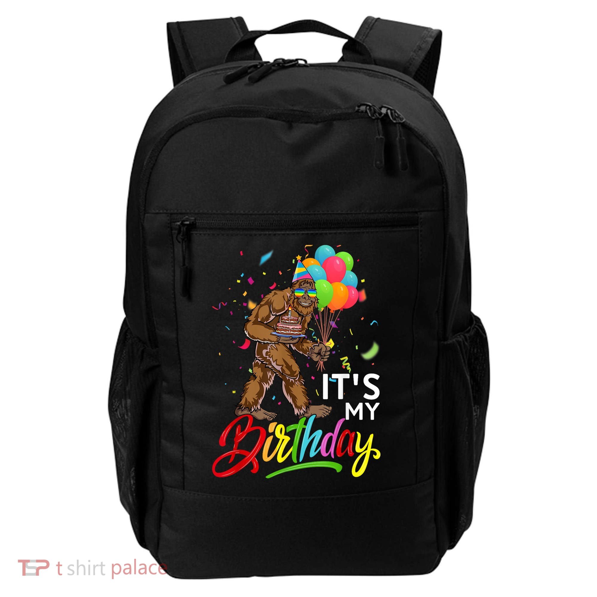 Funny ItS My Birthday Bigfoot Sasquatch Party Celebration Backpack