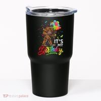 Funny ItS My Birthday Bigfoot Sasquatch Party Celebration Tumbler thumb 0